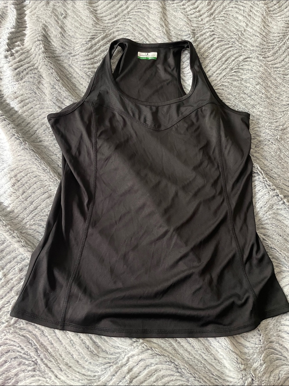 Grand Slam Black Performance Racerback Tank